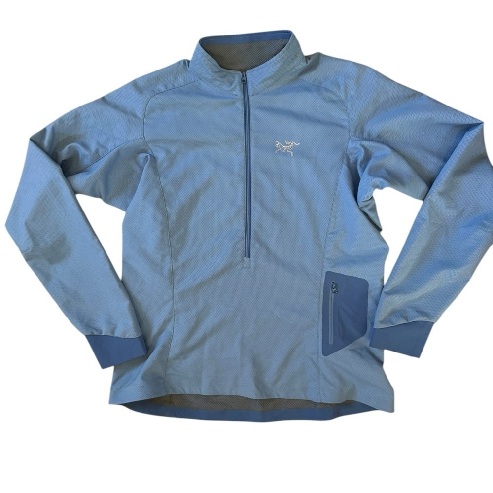 Arc’teryx Delta LT Zip Neck Women’s Pullover Light Blue Size L